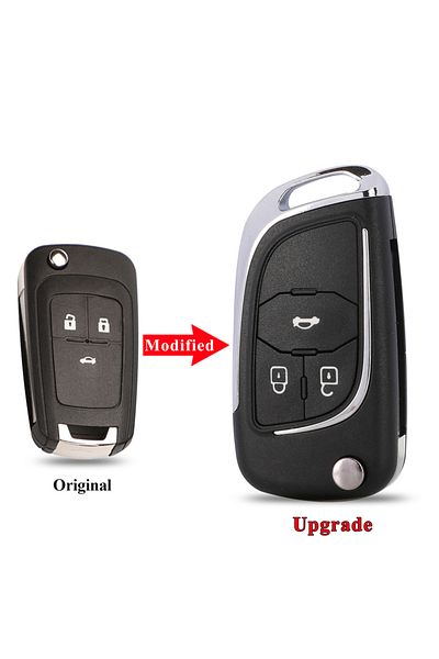 jingyuqin For Chevrolet 3 Buttons 2/3/45b Modified Flip Remote Car Key Shell For Chevrolet Cruze Epica Lova Ca
