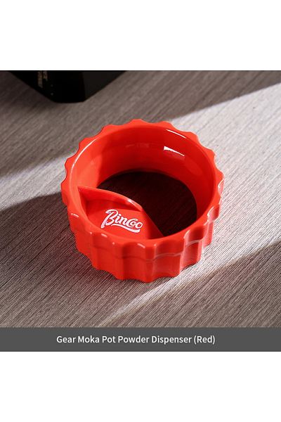 Choice Red Bincoo Moka Pot Powder Dispenser Anti-flying Powder Receiving Powder Filling Device Single And D