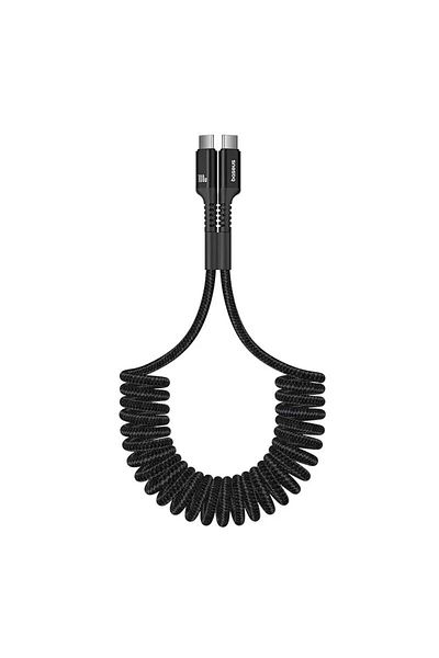 Baseus 1m Black 100w Fast Charging Usb Type C Cable For Iphone 15 Usb C To Type C Wire For Ipad Macb