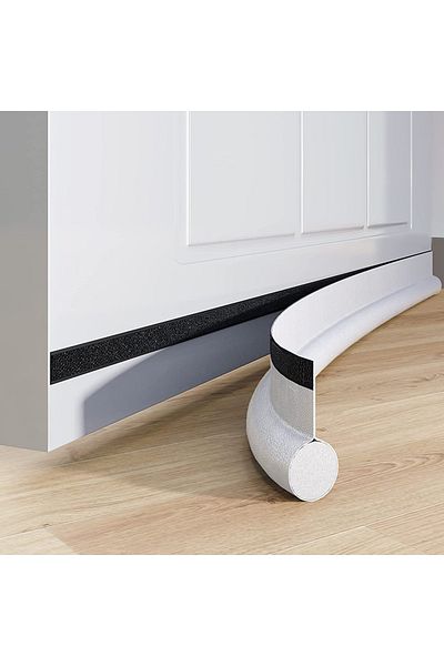 Choice 95-96cm White Adjustable Door Bottom Seal Strip Weatherstrip Under Door Draft Stopper Anti-cold Wind