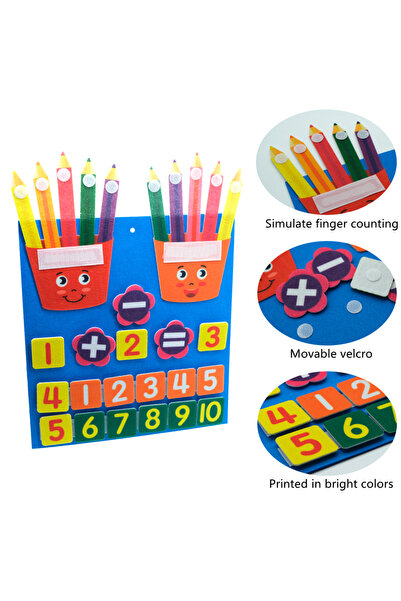Choice قلم للأطفال من ألعاب مونتيسوري، لوح لباد، لعبة عد الأرقام بالأصابع، لع...