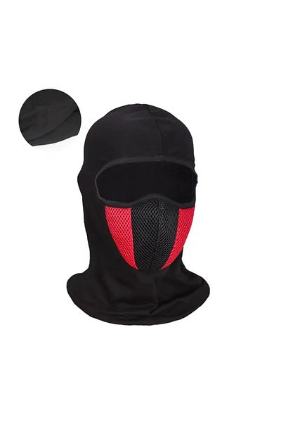 Choice Red Splicing Four Seasons Cycling Mask Motorcycle Warm Head Cover Outdoor Ski Mask Plush Hat Filter