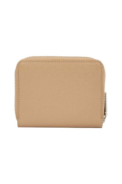 Calvin Klein Portofel de damă din piele neagră cu logo CK Monogram și card suplimentar - K60K 612825 -0GJ
