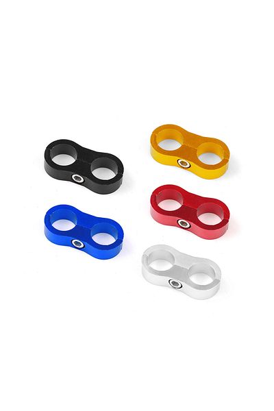 Choice AN4 AN6 AN8 AN10 AN12 Braided Rubber Hose Line Clamp Aluminum Anodized Line Separator Separator D...