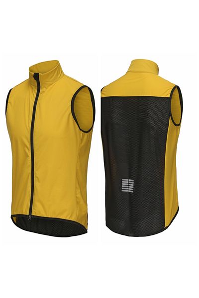 Choice S Yellow Rsantce Men Jerseys Windproof Waterproof Lightweight Cycling Sleeveless Jacket Mtb Bike Uni