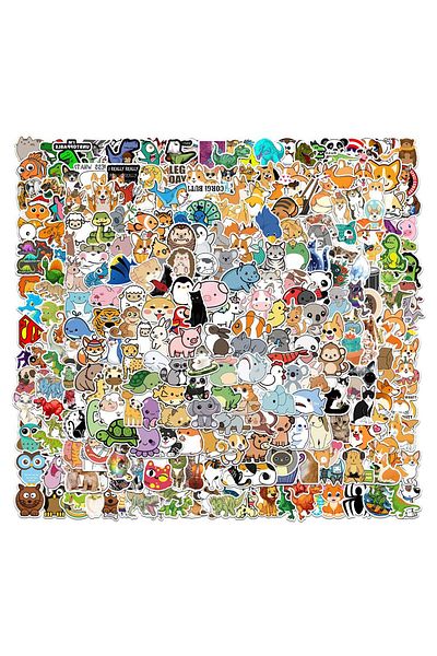 Choice 100pcs Animals 100/300pcs Mix Cute Cartoon Animals Graffiti Stickers Diy Phone Guitar Laptop Noteboo