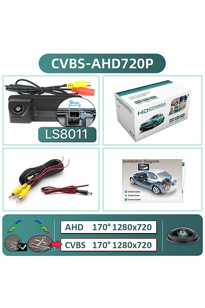 Choice GreenYi 170° 1080P Vehicle Rear View Camera for VW Skoda Octavia A5 A7 3 Superb Rapid Yeti Fabia ...