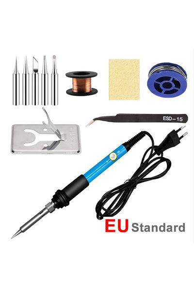 Choice Adjustable Temperature Electric Soldering Iron 220V 60W Multifunctional Welding Solder Rework Sta...