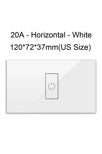 Choice Us-horizontal-white Tuya Smart High Power Circuit Breaker 4400w 20a Boiler Switch Schedule App Remot