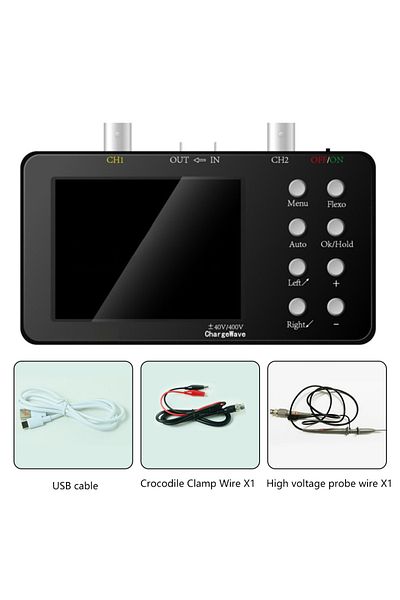 Gaqqee Package B Sco2 Dual Channel Digital Auto Oscilloscope Pwm 50m 10mhz Sampling Rate 2.5ksa/s Analog Ba