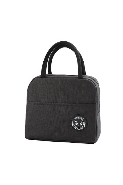 Choice Black Portable Oxford Lunch Bags Fresh Cooler Pouch For Office Students Convenient Lunch Box Food Co