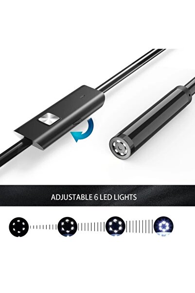 Choice 1m USB Endoscope for OTG Android Phone 5.5mm Borescope Inspection Snake Camera IP67 Waterproof with