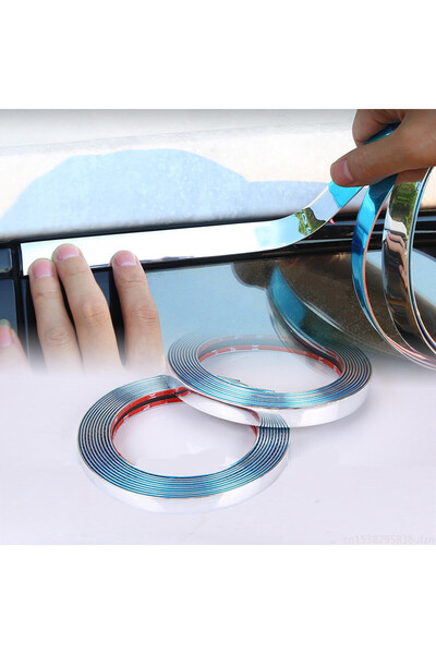 Choice شريط لاصق لحماية باب السيارة من الكروم بقياس 1 متر × 30 مم، بعرض 2 سم/...