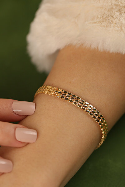 Çgk Çiğdem Gürel Kuyumculuk Pullu Zincir Altın Bileklik