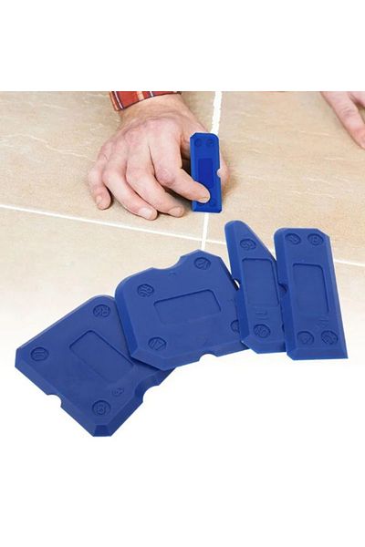 Choice 4pcs Silicone Glass Cement Scraper Sealant Grout Remover Tool Home Finishing Caulking Tools Home ...