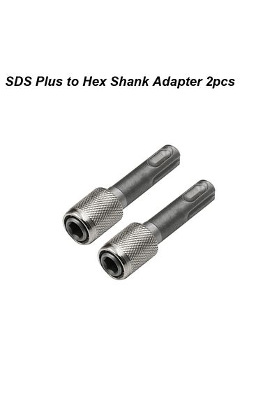 atooltour Sds Adapter Hex 2pcs Sds Plus Convert To 1/4 Hex Shank Adapter Hexagonal Converter Electric Hammer P