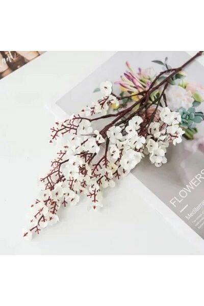 Choice White Cherry Blossoms Artificial Flowers Baby's Breath Gypsophila Fake Flowers Diy Wedding Home Vase