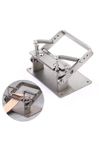 Choice Stainless Leather Splitter Machine Cutting Peeler Tools DIY Craft Leather Leather Strips Belt Thi...