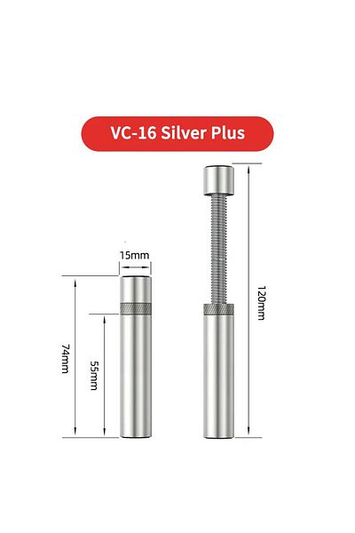 TEUCER Gc-16 Plus-silver Vc-16 Graphics Card Gpu Holder Vertical Telescopic Rotating Stand Magnetic