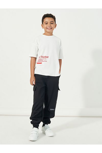 Styli Relaxed Fit Cargo Pants with Drawstring