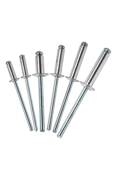 Choice 215 Pcs Box Multiple Sizes Aluminum Dome Head Blind Pop Rivets Assorted Set,215pcs Aluminum Rivet Ki