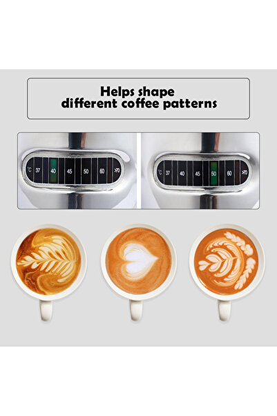 Choice 350ml 12/20oz Milk Frothing Pitcher 350/600ML Temperature Display Stainless Steel Milk Frother Pitch