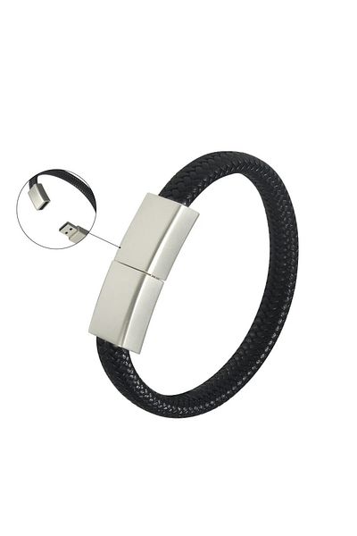 JASTER محرك أقراص فلاش USB أسود 16 جيجابايت على شكل سوار 64 جيجابايت محرك أقراص USB أسود على شكل سوار 32 جيجابايت هدايا إبداعية