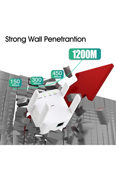 Choice1 جهاز توجيه موسع إشارة واي فاي لاسلكي 2.4 جيجاهرتز/5 جيجاهرتز بمقبس الولايات المتحدة بسرعة 1200 ميجابت في الثانية