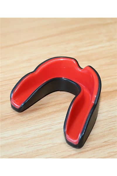 Choice Black And Red Kids Boxing Gum Shield With Storage Case Mouth Guard Eva Mouth Protector Double Colore