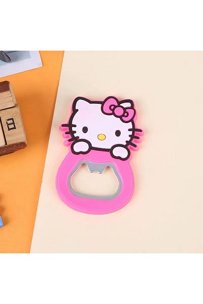 Choice Hello Kitty-a Sanrio Hello Kitty Cute Cartoon Silicone Wine Opener Pink Girly Heart Beer Bottle Open