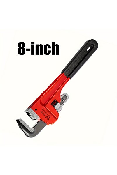 Choice1 8 inch 12inch / 8inch Heavy Duty Straight Pipe Wrench, Adjustable Aluminum Plumber Wrench with Float
