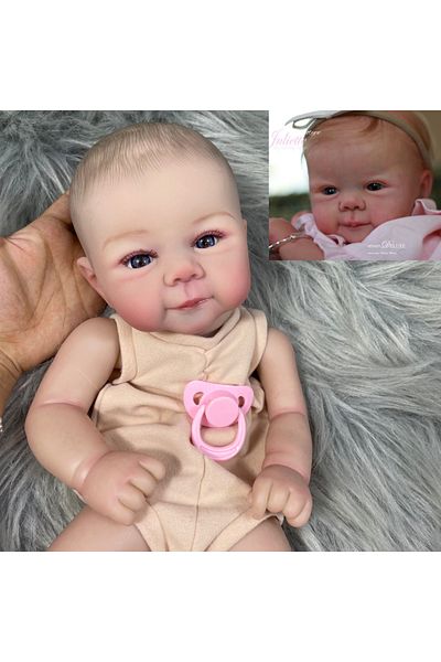 MRB With Cloth Body Painted Doll Kit 19 Inch Already Finished Painted Reborn Doll Parts Juliette Cut