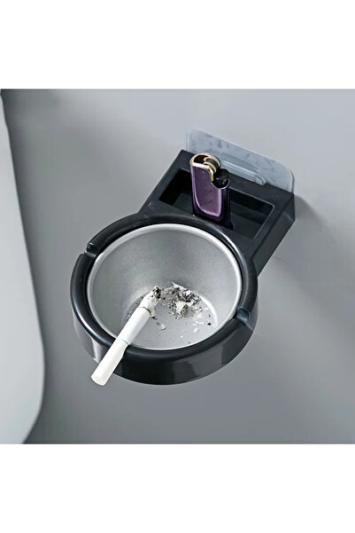 Choice Stylish Wall Mounted Stainless Steel Ashtray for Home or Office Use