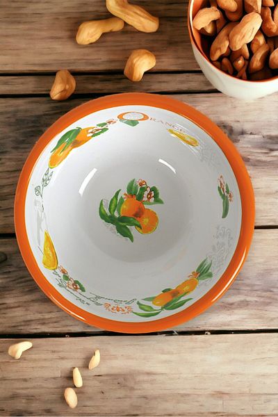 İnci Emaye No. 13 Enamel Bowl, Plate, Dowry, Pit Plate, Soup Bowl, Food Plate 13 cm
