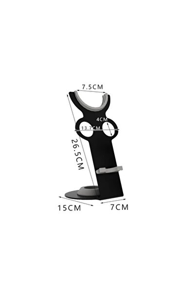 Choice1 Black A Hair Dryer Rack Table Top Metal Hanger Vertical Hair Dryer Sh...