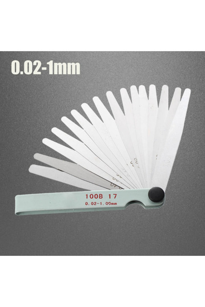 Choice 17 Blades Feeler Gauge Metric Gap Filler 0.02-1.00mm Gage Measurment T...