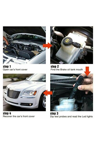 Choice Universal Brake Fluid Tester Accurate Oil Quality Diagnostic Tools LED Indicator Liquid Testing P...