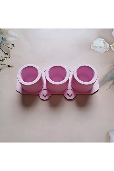 Choice 014purple 1pc 3 holes Round Ice Cups To Make Silicone Molds DIY Mini S...