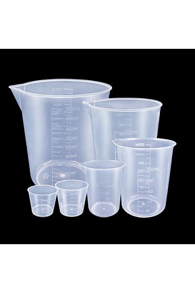 Choice 6pcs A Set 6pcs/set Clear Plastic Graduated Measuring Cup For Baking Beaker Liquid Measure Jug Cup C