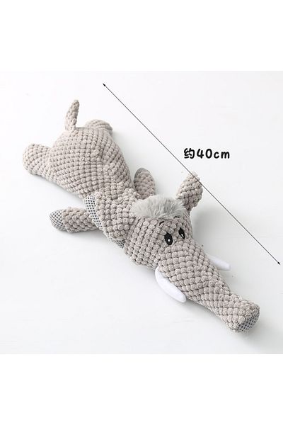 Choice Elephant Plush Cartoon Puppy Dog Toy Pet Dog Chew Squeak Toys For Small Dogs Teeth Grinding Pet Prod