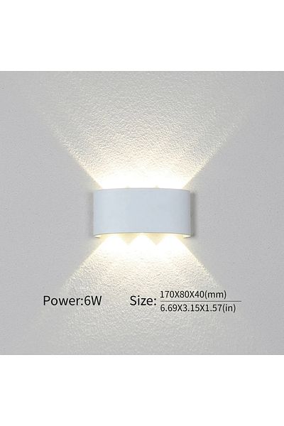 Choice Warm White 6w White Led Wall Lamp Outdoor Waterproof Ip66 Interior Wall Light 2w 4w 6w 8w 10w Minima