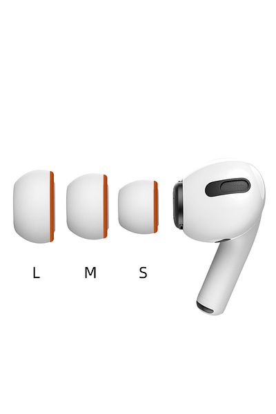 Choice M-1 Pair Memory Foam Ear Pads For Airpods Pro Wireless Bluetooth Earphones Silicone Ear Covers Caps