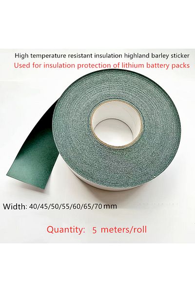 Choice 5 Meters/Roll 18650 21700 lithium Battery Pack Insulation Sticker, Highland Barley Paper Wrapped ...