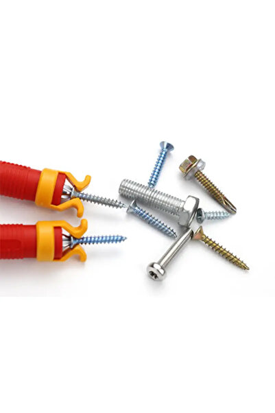 Choice حامل تثبيت البراغي باللون الأحمر مكون من قطعة واحدة - مجموعة تثبيت عال...