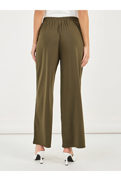 Styli High Rise Pleat Front Detail Wide Leg Trousers