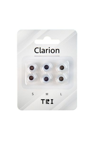 LXDAC TRI Clarion Silicone Earphone Eartips 3 Pairs for S/M/L Size Headphone Accessory Wired Headset Ea...
