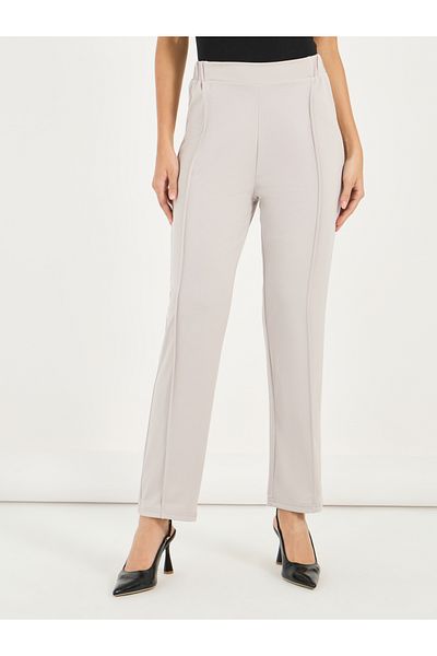 Styli High Rise Slim Fit Ankle Length Pants