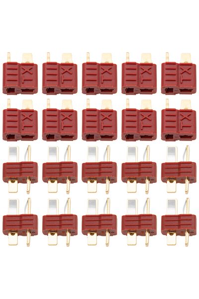 Choice 10 Pairs T Plug Connectors T Plugs Style Male Female Connectors Compatible With Rc Car Fpv Boat L...