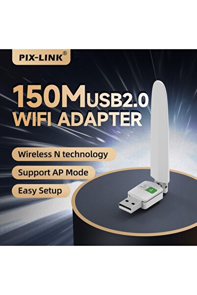 Choice UW10S-W PIX-LINK UW10S 150Mbps بطاقة الشبكة شريحة RTL8188 دونجل واي فا...