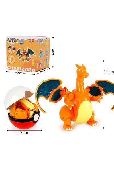Choice Charizard 1.0 Pokemon Figure Pokeball Box Original Pikachu Deformation Toy Anime Figure Charizard P